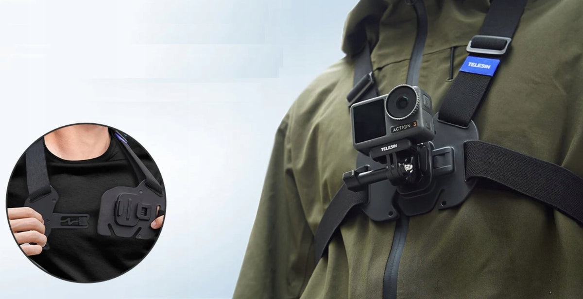 Szelki z mocowaniem do kamery sportowej TELESIN GP-UCS-001 Vest Chest Strap