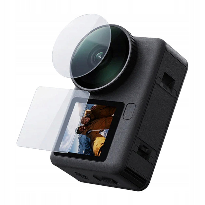 Szkło hartowane TELESIN do kamer DJI Osmo Action ochronne