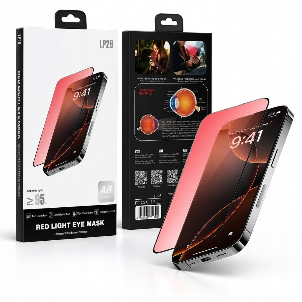 Szkło ochronne LENYES LP28 Red Light Eye Mask ar do Apple iPhone 17 Pro Max