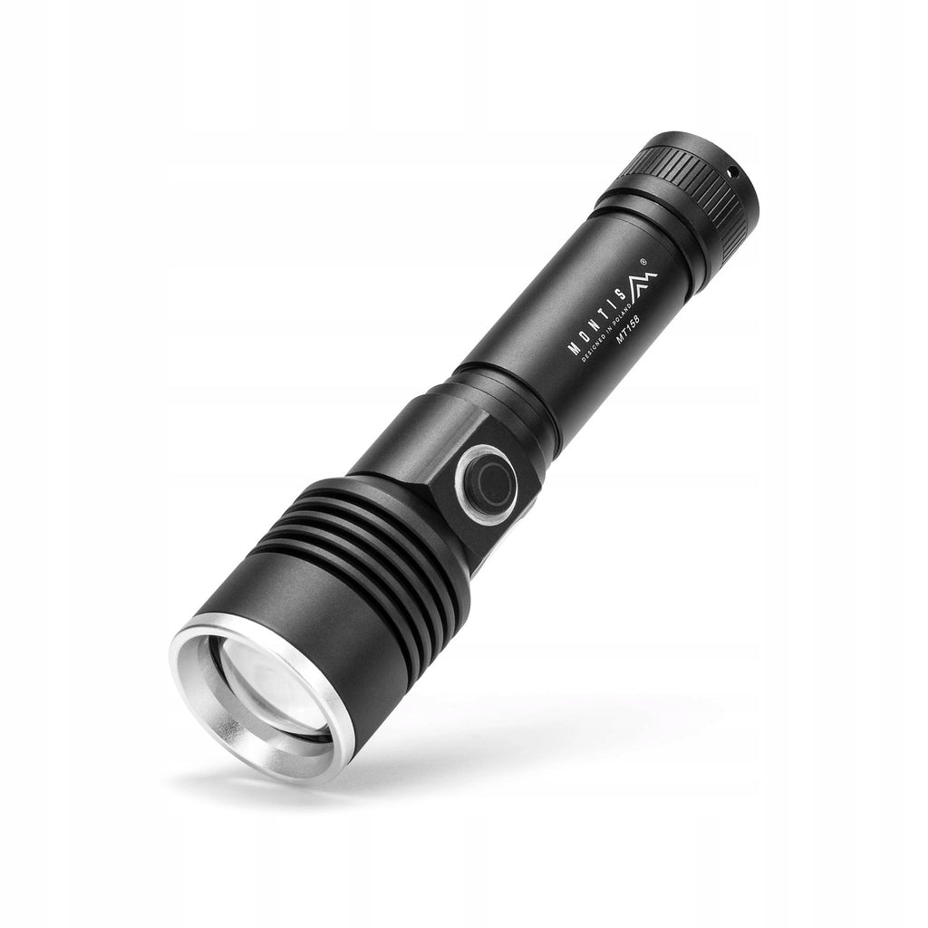 Taktyczna latarka akumulatorowa LED MT158 5 Trybów pracy USB Typu C 5V 0.5A