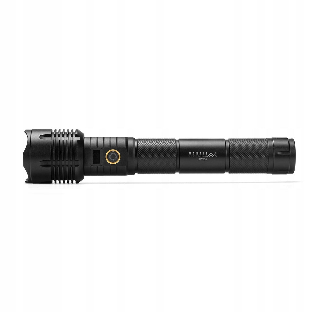 Taktyczna latarka akumulatorowa LED MT160 6000mAh 10W IPX4 USB