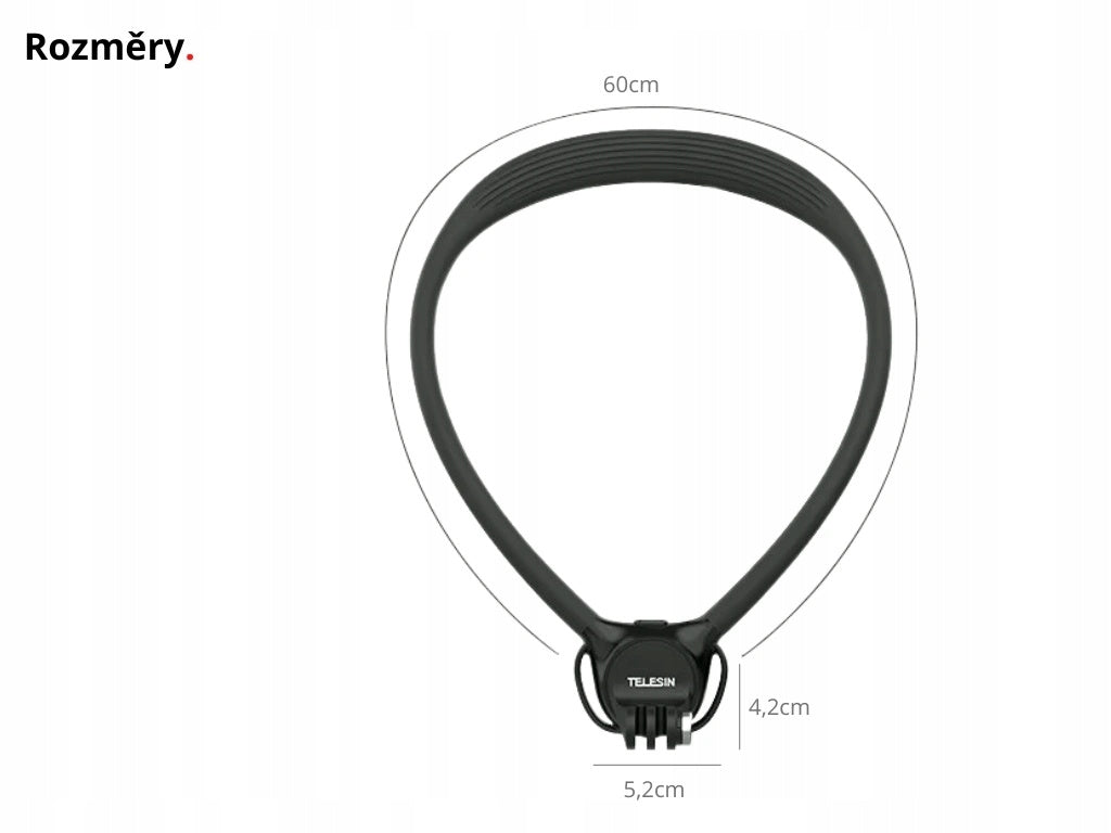 Telesin Magsafe pov Magnetyczny metalowy uchwyt na szyję 2w1 Phone Holder