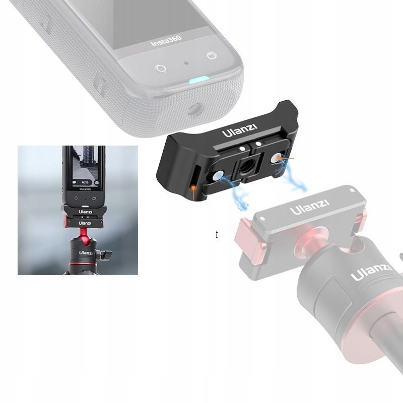 ULANZI statyw 3in1 czarny Quick Release adapter Insta 360 X2/X3