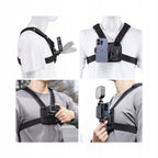Uchwyt elastyczny Ulanzi czarny na klatkę szelki (Quick chest mount)