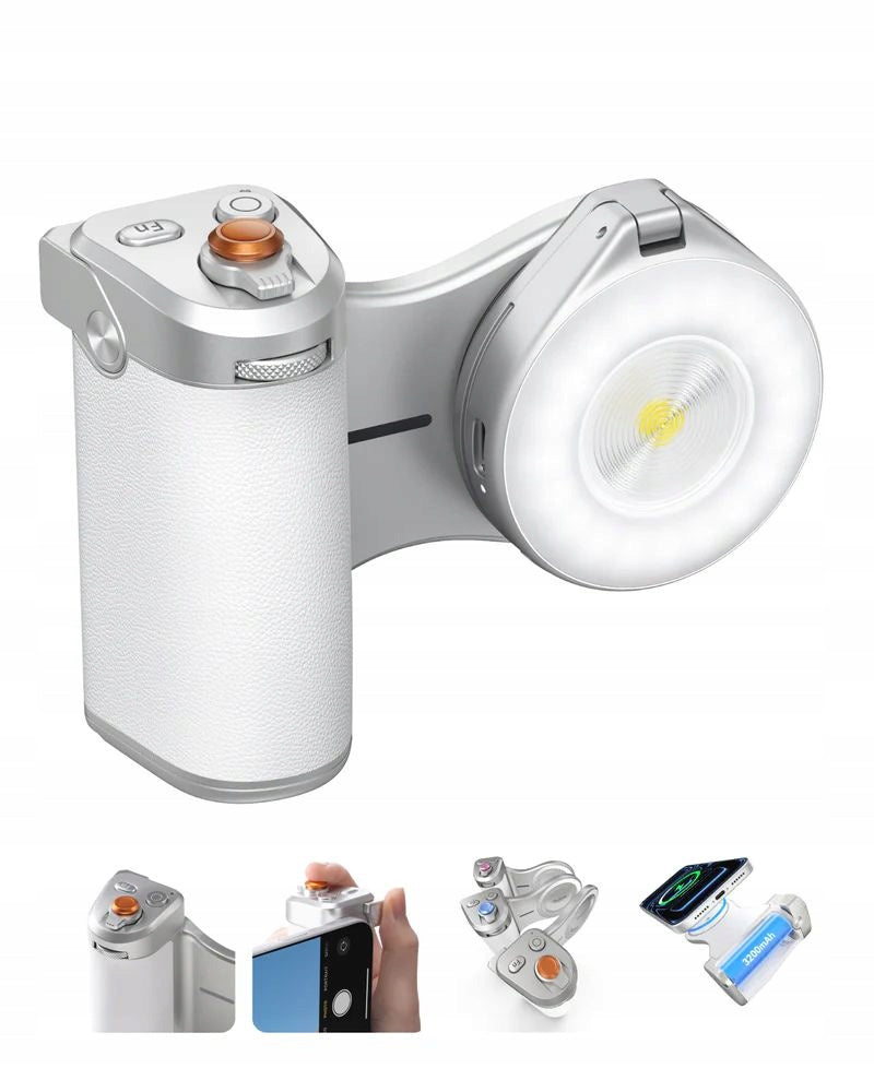 Uchwyt grip do telefonu na palce TELESIN P5-MP-001 z pilotem Bluetooth