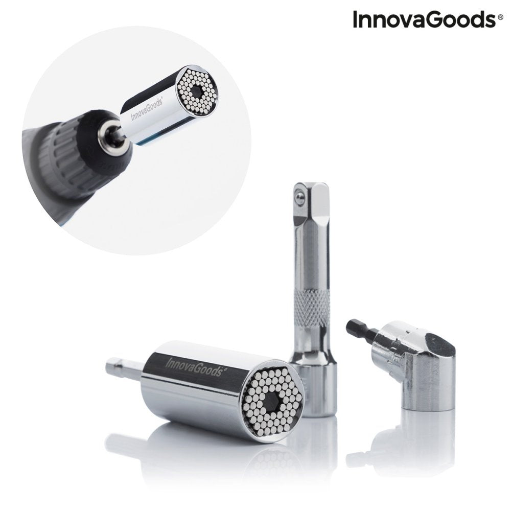 Uniwersalny Klucz Nasadowy + Adapter Kątowy 105st
