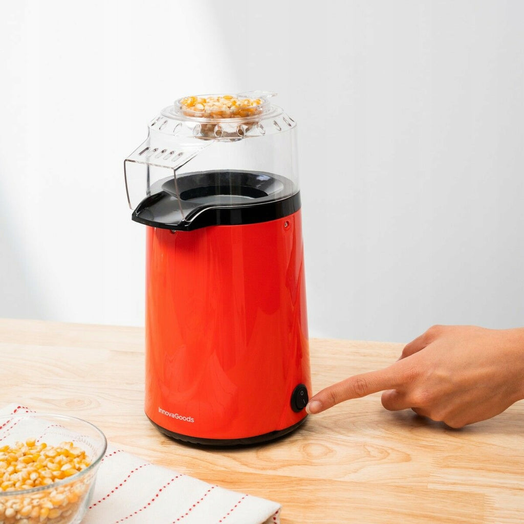 Urządzenie do popcornu domowego InnovaGoods Popmar czerwony Zdrowy i lekki