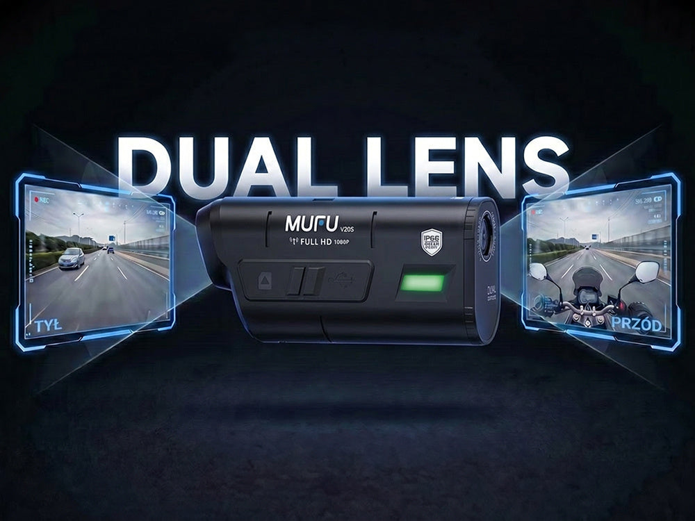 Wideorejestrator motocyklowy MUFU motocam V20S FullHD / kamera na motocyk