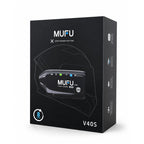 Wideorejestrator motocyklowy MUFU V40S (2k) przód + tył (8h) + akcesoria