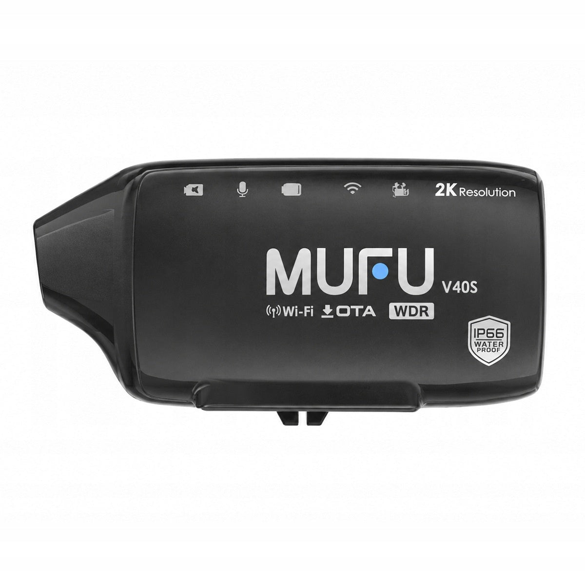Wideorejestrator motocyklowy MUFU V40S (2k) przód + tył (8h) + akcesoria