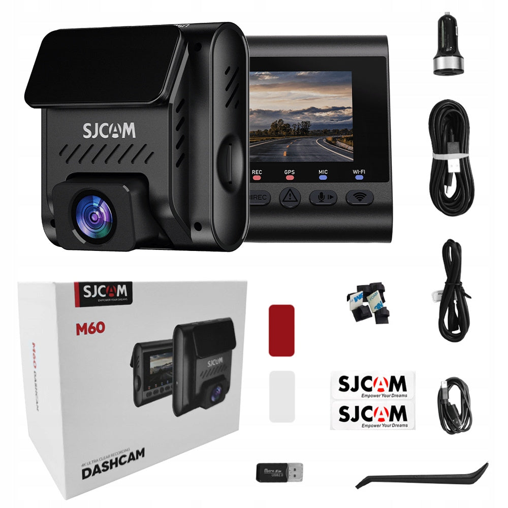 Wideorejestrator do samochodu SJCAM M60 Dashcam kamera 4K30FPS hdr WiFi GPS