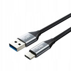 Wzmacniany szybki kabel USB A USB C 3A 1m USB 3.0