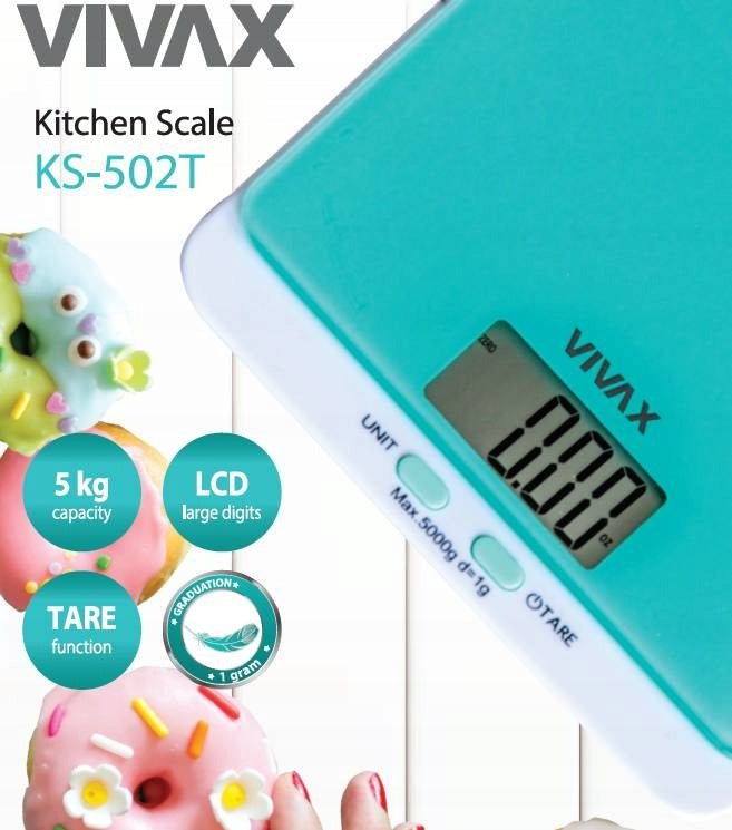 Waga kuchenna elektroniczna precyzyjna 5kk LCD