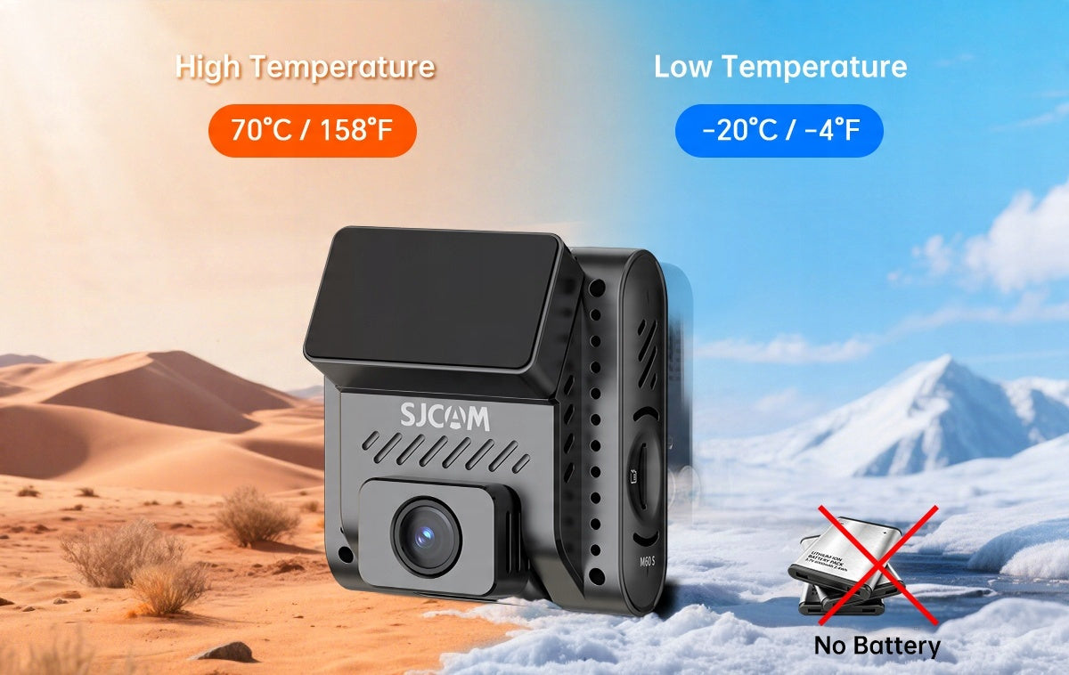 Wideorejestrator SJCAM M60S Kamera samochodowa rejestrator do auta WiFi 4K