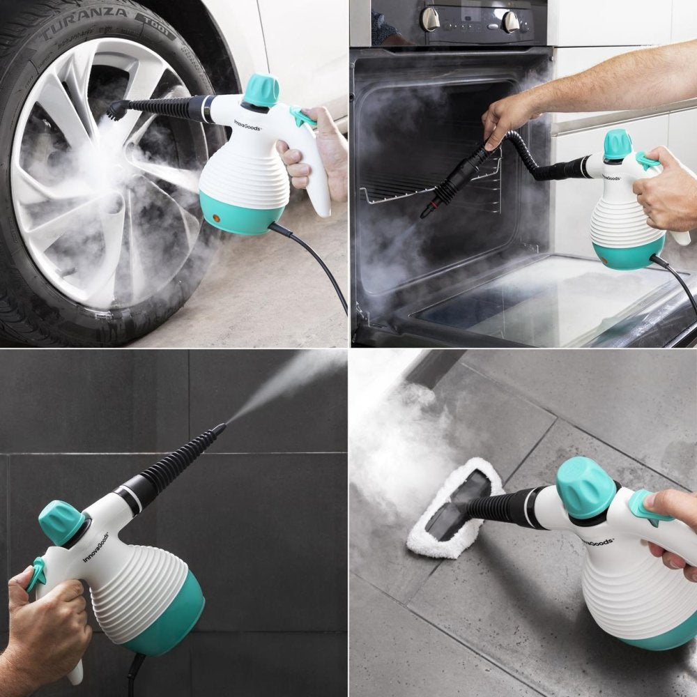 Wszechstronna parownica ręczna 9 w 1 InnovaGoods 1000 W / 0,35 l eco