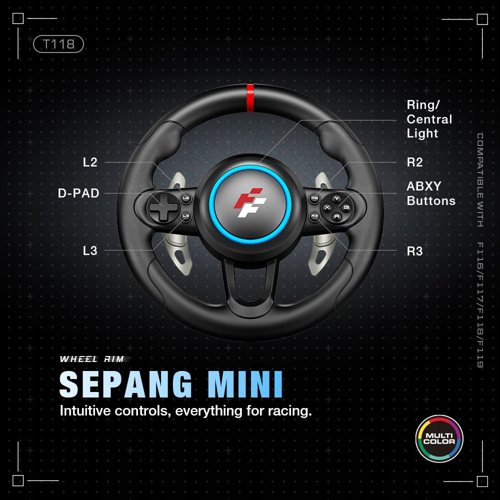 Wymienna Obręcz kierownicy wyścigowej FlashFire rim T118 Sepang kierownica
