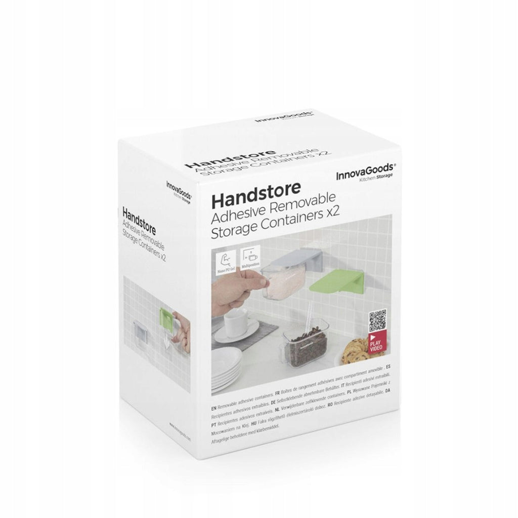 Wysuwane Pojemniki Kuchenne z Mocowaniem na Klej Handstore InnovaGoods 2Szt
