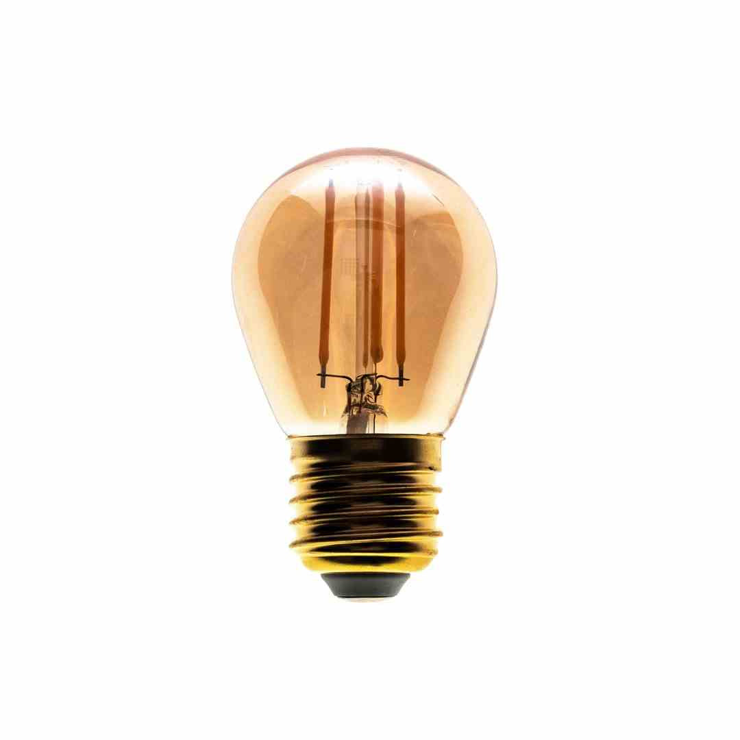 Żarówka filament 4W 33W G45 E27 Amber Ciepła 10szt