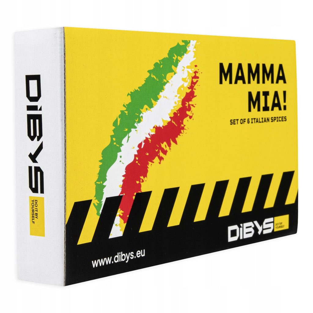 Zestaw aromatycznych przypraw włoskich "mamma mia" 6x60ML DIBYS