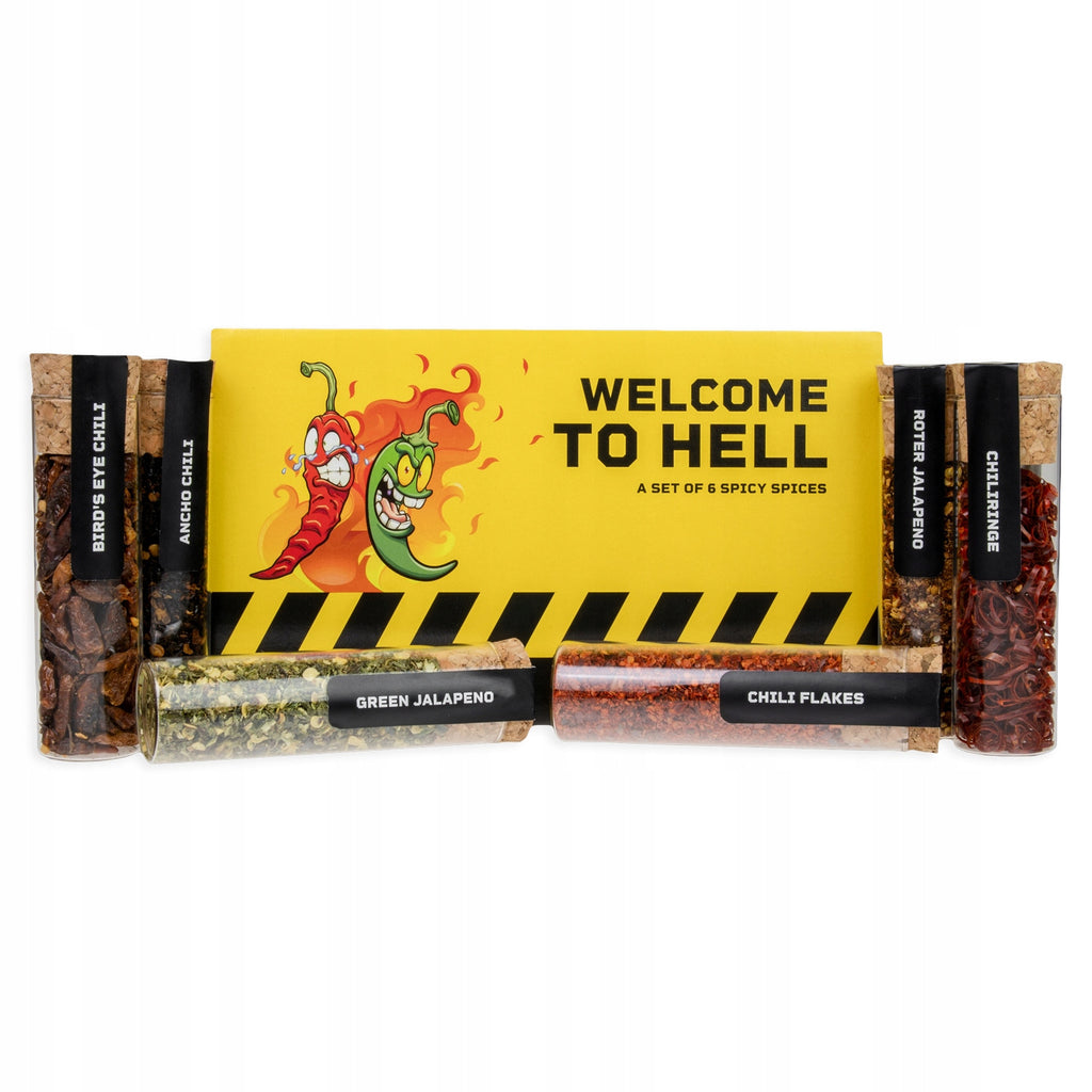 Zestaw przypraw chilli "welcome to hell" 6x60ML ostra aromatyczna DIBYS