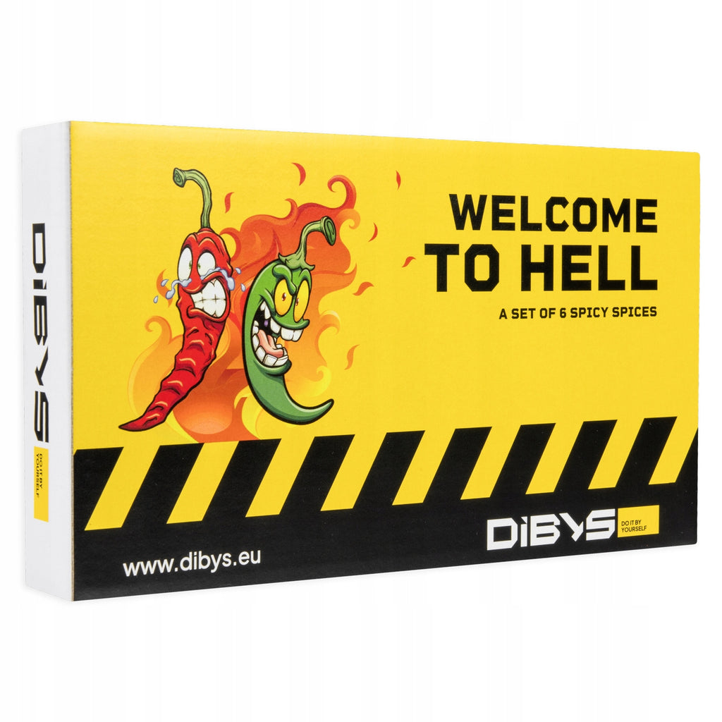 Zestaw przypraw chilli "welcome to hell" 6x60ML ostra aromatyczna DIBYS