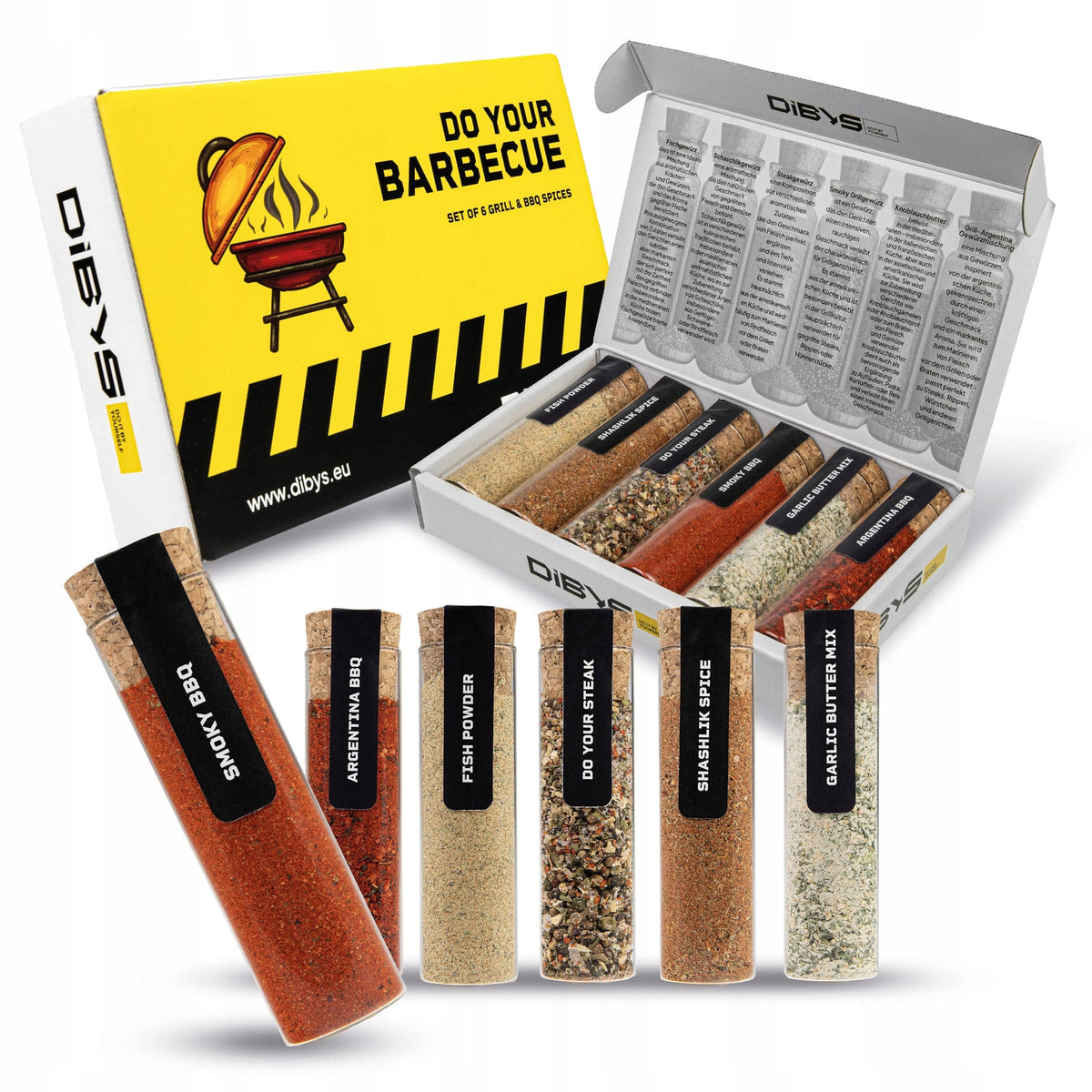 Zestaw przypraw do grilla "do your barbecue" 6x60ML