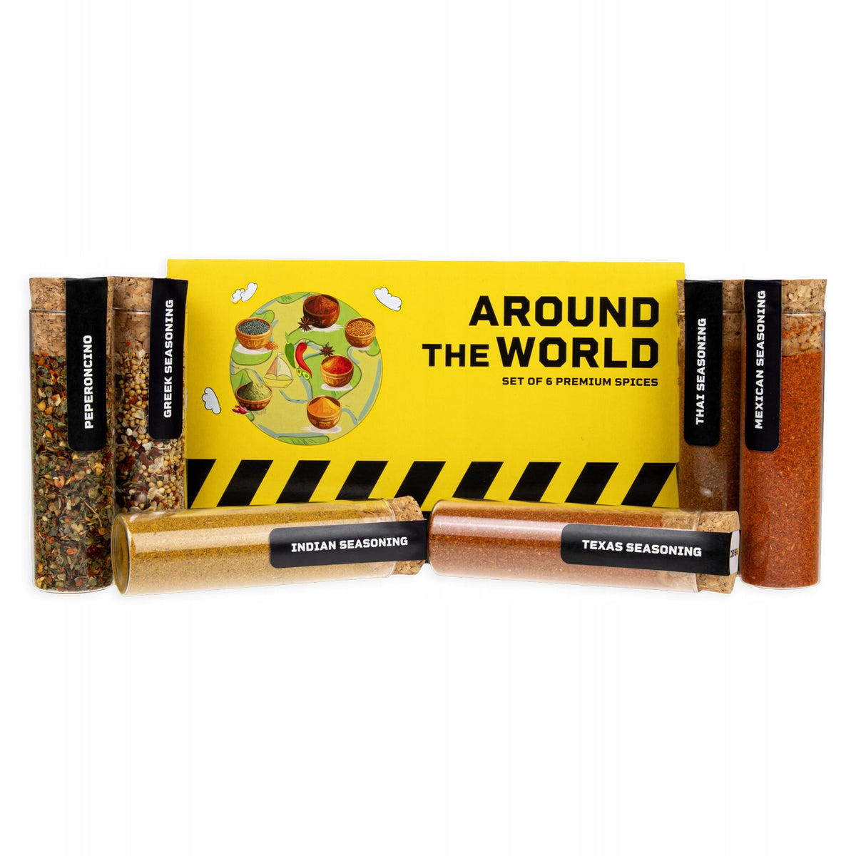 Zestaw przypraw świata " around the world" 6x60ML kuchnie świata DIBYS