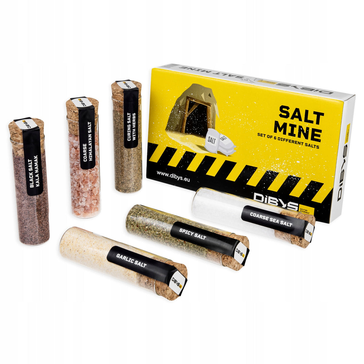 Zestaw soli salt mine 6x60ML sól czosnkowa, himalajska, kala namak, morska