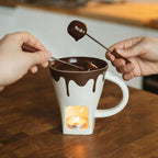 Zestaw do czekoladowego fondue kubek + widelczyki topiona czekolada prezent