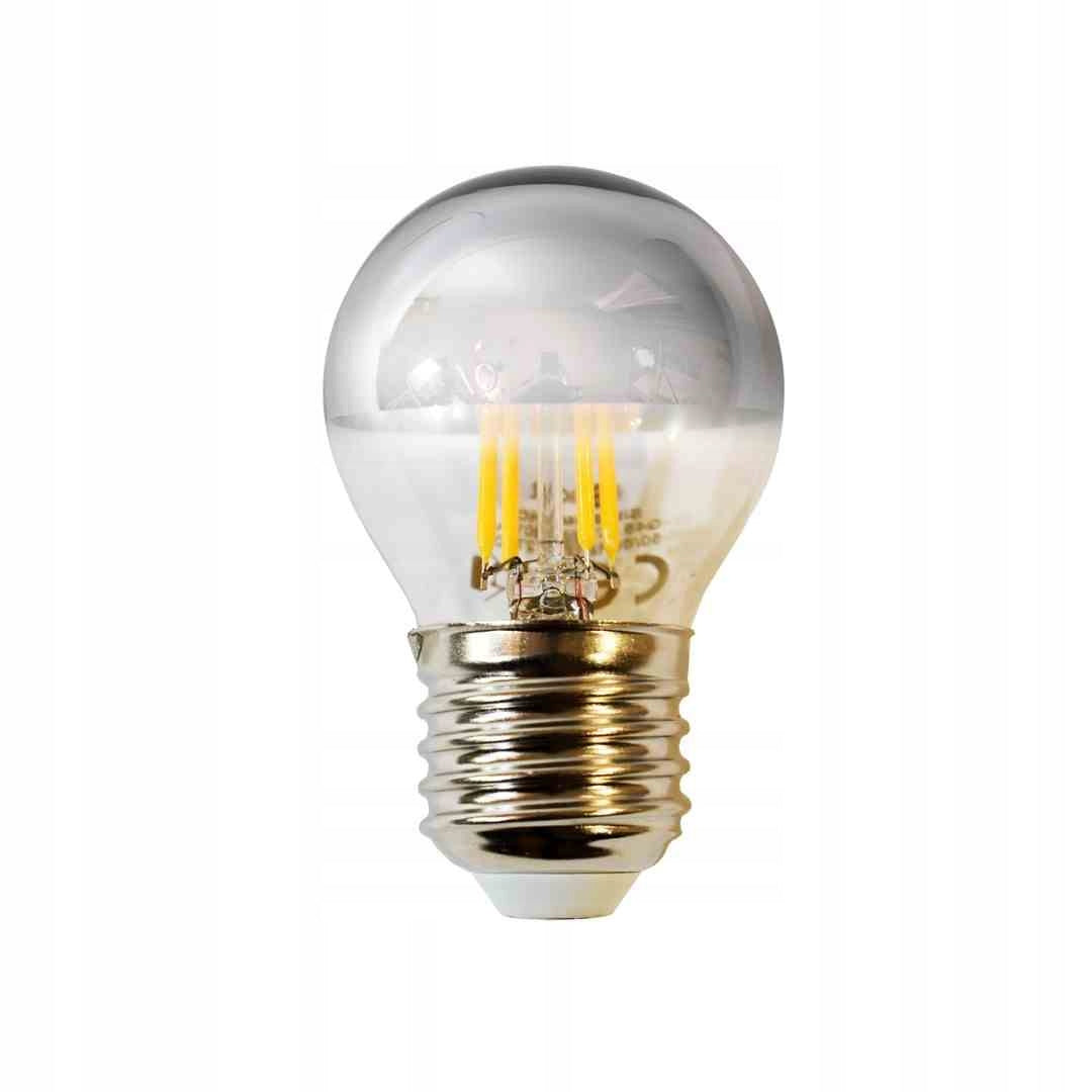Żarówka Filamentowa LED 4W G45 E27 Silver