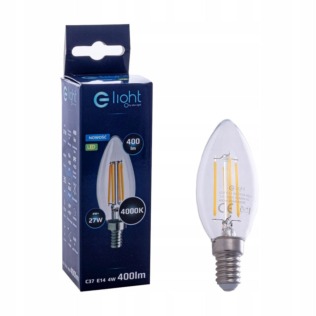 Żarówka Filamentowa Świeczka 4W LED E14 MILAGRO