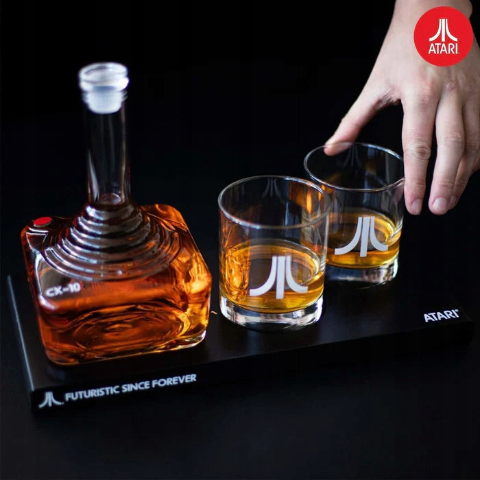 Zestaw atari 3D Karafka 750 ml + 2 Szklanki 300 ml do Whisky / Bourbonu