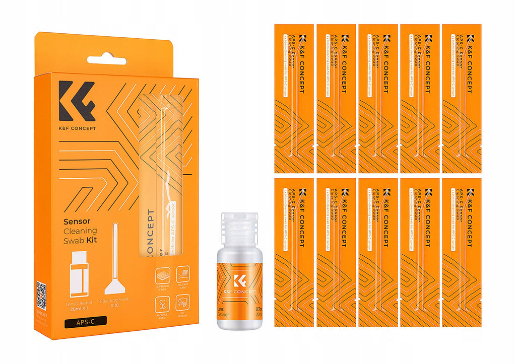 Zestaw czyszczący k&f Concept do matryc APS-C Sensor Cleaning Swab Kit