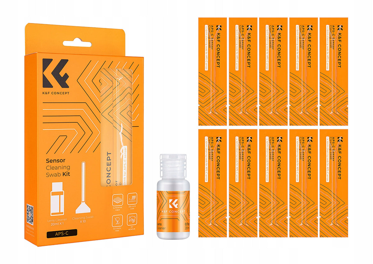 Zestaw czyszczący k&f Concept do matryc APS-C Sensor Cleaning Swab Kit