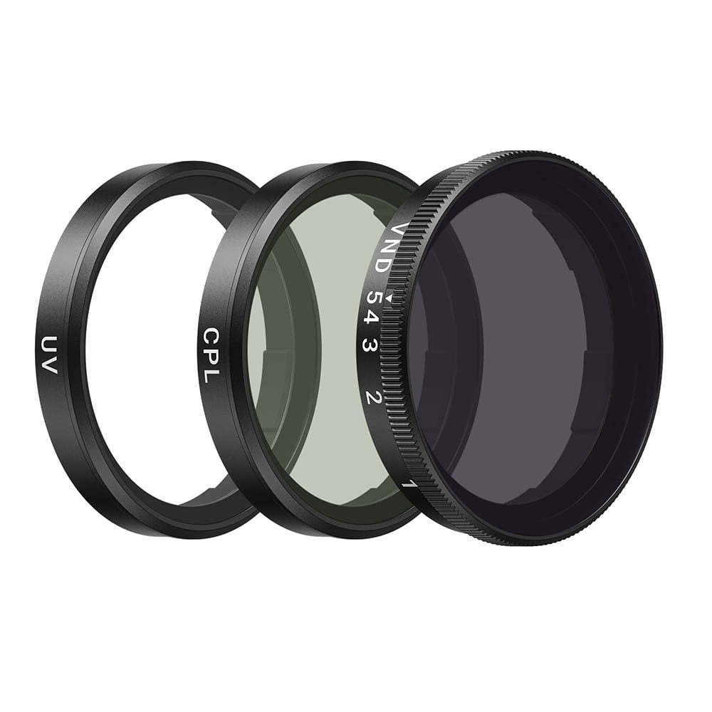 Zestaw filtrów cpl, UV i vnd ND2-ND32 do DJI Osmo Action 6 Telesin