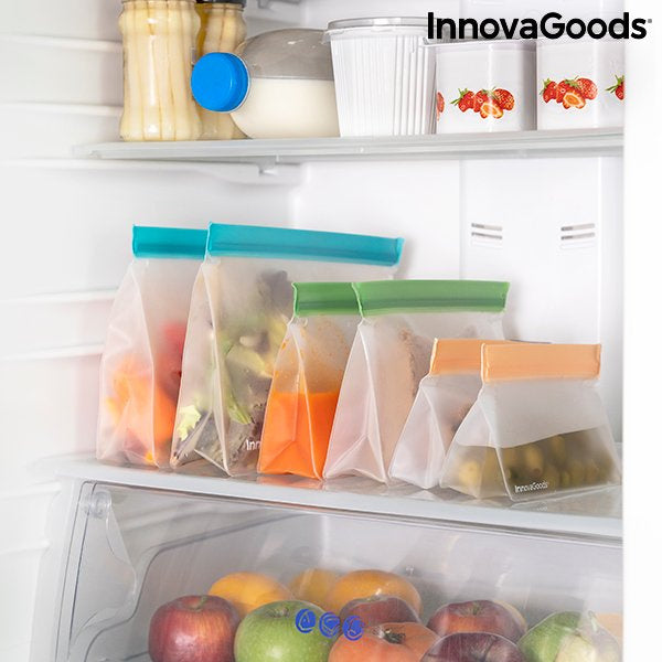 Zestaw torebek na żywność Zags 6 szt. ECOfriendly hermetycznie zamykanych