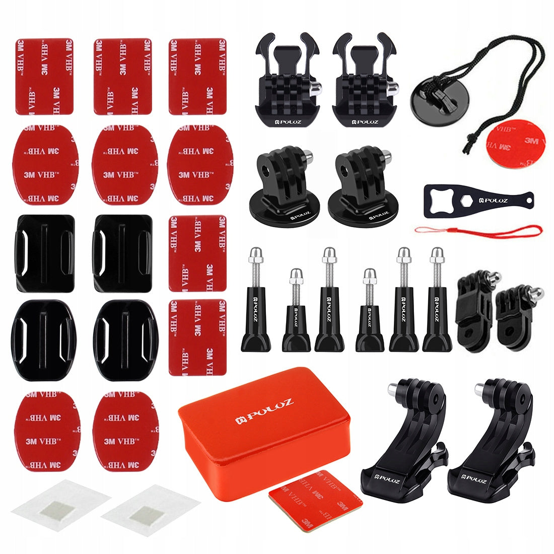 Zestaw uchwytów i mocowań Puluz PKT09 Combo Kits 53 in1