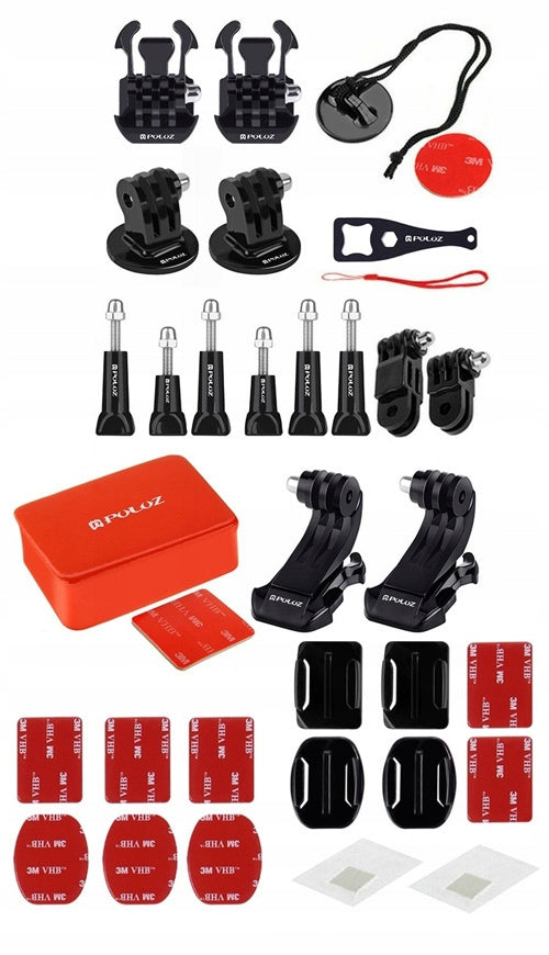 Zestaw uchwytów i mocowań Puluz PKT09 Combo Kits 53 in1
