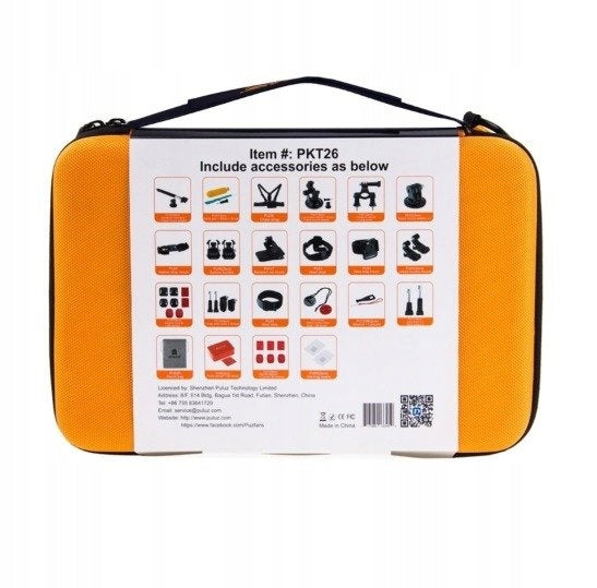 Zestaw uchwytów i mocowań Puluz PKT26 Combo Kits (53 in1) orange