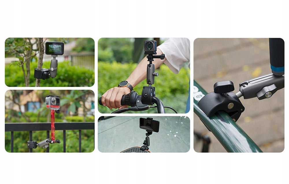 Zestaw uchwytów i mocowań TELESIN Mocowanie na kierownice (Magic Arm clamp)