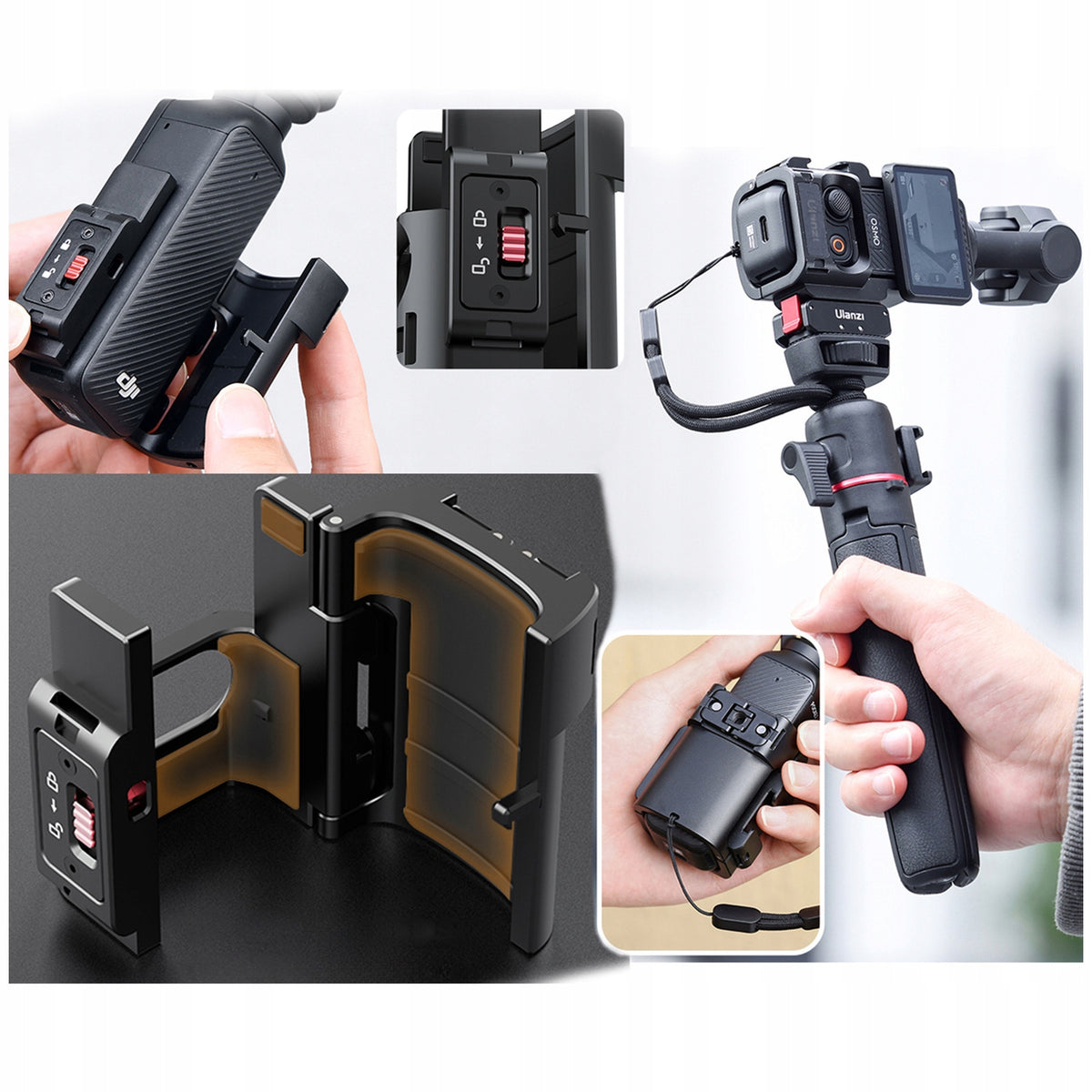 Zestaw uchwytów i mocowań Ulanzi PK-06 Expansion adapter DJI Osmo pocket 3