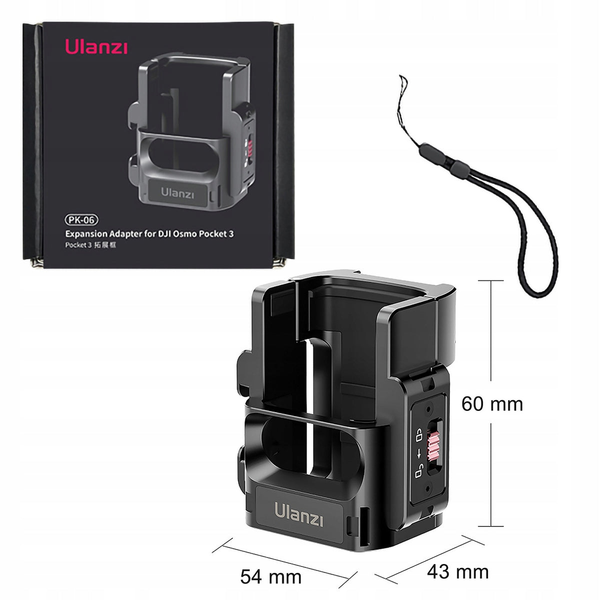 Zestaw uchwytów i mocowań Ulanzi PK-06 Expansion adapter DJI Osmo pocket 3