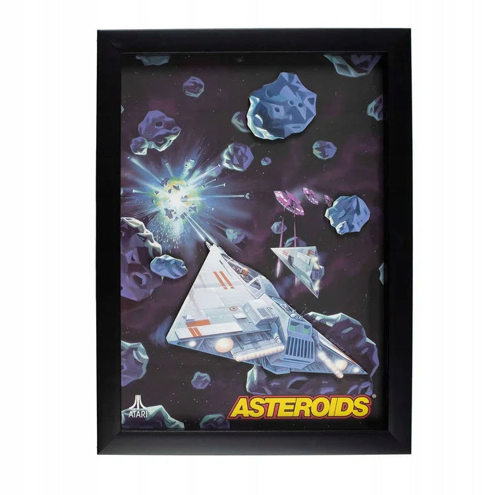 Dekoracja ścienna obraz Atari 3D Wall Art Asteroids retro 25x2.2x33.8cm