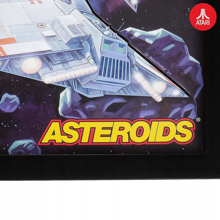 Dekoracja ścienna obraz Atari 3D Wall Art Asteroids retro 25x2.2x33.8cm