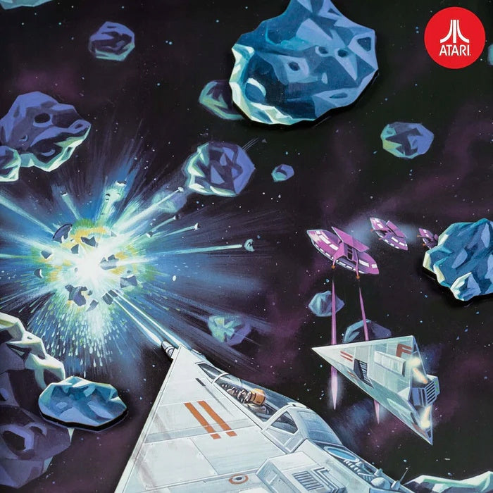Dekoracja ścienna obraz Atari 3D Wall Art Asteroids retro 25x2.2x33.8cm