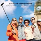 Selfie stick kompatybilny z kamerą sportową Insta360, GoPro, DJI Action