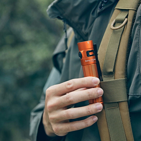 Latarka klasyczna LED Olight Baton 3 Pro Max pomarańcz CW 2500lm 145m 60dni