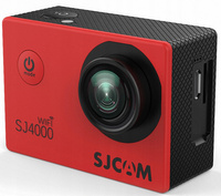 KAMERA SPORTOWA SJCAM SJ4000 WIFI CZERWONA FULL HD WODOODPORNA AKCESORIA