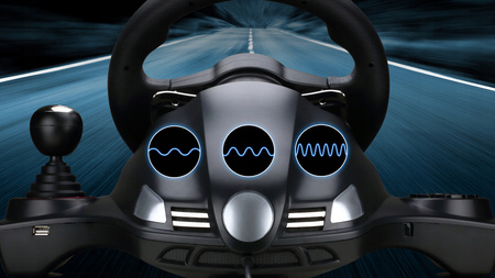 FLASHFIRE WH2304V Kierownica gamingowa + Pedały, skrzynia biegów