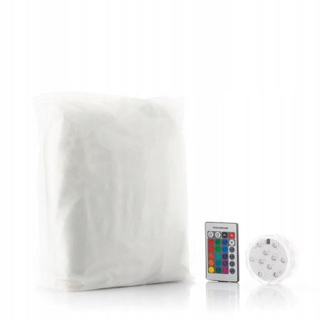 Świecąca Pufa pilot LED InnovaGoods szary wygodna oświetla kącik relaksu